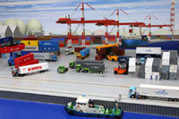 DS150-001 1/150 Container Yard Diorama Sheet Sample layout Image -hakoniwagiken.com-