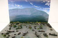DS144-005 Diorama Sheet (1/144) Military Field(A) Set 
[Hakoniwagiken 1/144 Aviation Series] Layout Sample Image -hakoniwagiken.com-