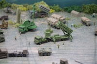 DS144-005 Diorama Sheet (1/144) Military Field(A) Set 
[Hakoniwagiken 1/144 Aviation Series] Layout Sample Image -hakoniwagiken.com-