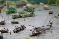 DS144-005 Diorama Sheet (1/144) Military Field(A) Set 
[Hakoniwagiken 1/144 Aviation Series] Layout Sample Image -hakoniwagiken.com-