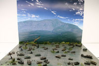 DS144-005 Diorama Sheet (1/144) Military Field(A) Set 
[Hakoniwagiken 1/144 Aviation Series] Layout Sample Image -hakoniwagiken.com-