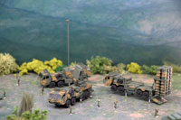 DS144-005 Diorama Sheet (1/144) Military Field(A) Set 
[Hakoniwagiken 1/144 Aviation Series] Layout Sample Image -hakoniwagiken.com-