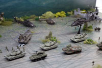 DS144-005 Diorama Sheet (1/144) Military Field(A) Set 
[Hakoniwagiken 1/144 Aviation Series] Layout Sample Image -hakoniwagiken.com-