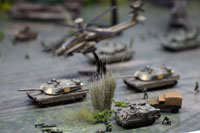DS144-005 Diorama Sheet (1/144) Military Field(A) Set 
[Hakoniwagiken 1/144 Aviation Series] Layout Sample Image -hakoniwagiken.com-