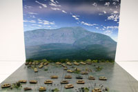 DS144-005 Diorama Sheet (1/144) Military Field(A) Set 
[Hakoniwagiken 1/144 Aviation Series] Layout Sample Image -hakoniwagiken.com-