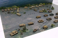 DS144-005 Diorama Sheet (1/144) Military Field(A) Set 
[Hakoniwagiken 1/144 Aviation Series] Layout Sample Image -hakoniwagiken.com-