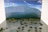 DS144-005 Diorama Sheet (1/144) Military Field(A) Set 
[Hakoniwagiken 1/144 Aviation Series] Layout Sample Image -hakoniwagiken.com-