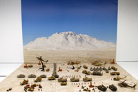 DS144-006 Diorama Sheet (1/144) Military Field(B) Desert Set 
[Hakoniwagiken 1/144 Aviation Series] Layout Sample Image -hakoniwagiken.com-