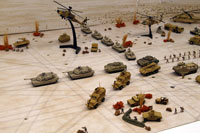DS144-006 Diorama Sheet (1/144) Military Field(B) Desert Set 
[Hakoniwagiken 1/144 Aviation Series] Layout Sample Image -hakoniwagiken.com-