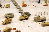 DS144-006 Diorama Sheet (1/144) Military Field(B) Desert Set 
[Hakoniwagiken 1/144 Aviation Series] Layout Sample Image -hakoniwagiken.com-