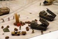 DS144-006 Diorama Sheet (1/144) Military Field(B) Desert Set 
[Hakoniwagiken 1/144 Aviation Series] Layout Sample Image -hakoniwagiken.com-