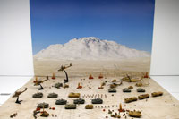 DS144-006 Diorama Sheet (1/144) Military Field(B) Desert Set 
[Hakoniwagiken 1/144 Aviation Series] Layout Sample Image -hakoniwagiken.com-