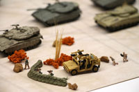 DS144-006 Diorama Sheet (1/144) Military Field(B) Desert Set 
[Hakoniwagiken 1/144 Aviation Series] Layout Sample Image -hakoniwagiken.com-