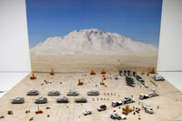 DS144-006 Diorama Sheet (1/144) Military Field(B) Desert Set 
[Hakoniwagiken 1/144 Aviation Series] Layout Sample Image -hakoniwagiken.com-