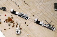 DS144-006 Diorama Sheet (1/144) Military Field(B) Desert Set 
[Hakoniwagiken 1/144 Aviation Series] Layout Sample Image -hakoniwagiken.com-