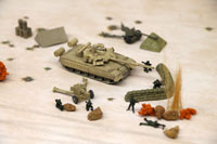 DS144-006 Diorama Sheet (1/144) Military Field(B) Desert Set 
[Hakoniwagiken 1/144 Aviation Series] Layout Sample Image -hakoniwagiken.com-
