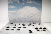 DS144-007 Diorama Sheet (1/144) Military Field(C) Winter Set 
[Hakoniwagiken 1/144 Aviation Series] Layout Sample Image -hakoniwagiken.com-