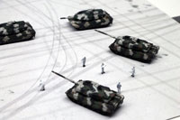 DS144-007 Diorama Sheet (1/144) Military Field(C) Winter Set 
[Hakoniwagiken 1/144 Aviation Series] Layout Sample Image -hakoniwagiken.com-