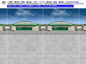 DS144-008 Air Force Apron/Hangar Set [Hakoniwagiken 1/144 Aviation Series] Product Detail Image