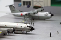 DS144-008 Air Force Apron/Hangar Set [Hakoniwagiken 1/144 Aviation Series] Layout Sample Image
