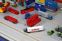 DS150-001 1/150 Container Yard Diorama Sheet Sample layout Image -hakoniwagiken.com-