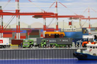 DS150-001 1/150 Container Yard Diorama Sheet Sample layout Image -hakoniwagiken.com-