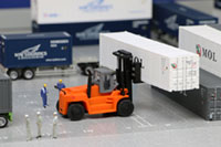 DS150-001 1/150 Container Yard Diorama Sheet Sample layout Image -hakoniwagiken.com-