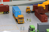 DS150-001 1/150 Container Yard Diorama Sheet Sample layout Image -hakoniwagiken.com-