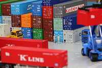 DS150-001 1/150 Container Yard Diorama Sheet Sample layout Image -hakoniwagiken.com-