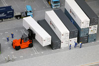 DS150-001 1/150 Container Yard Diorama Sheet Sample layout Image -hakoniwagiken.com-