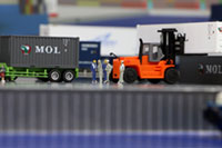DS150-001 1/150 Container Yard Diorama Sheet Sample layout Image -hakoniwagiken.com-