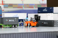 DS150-001 1/150 Container Yard Diorama Sheet Sample layout Image -hakoniwagiken.com-