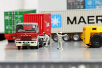 DS150-001 1/150 Container Yard Diorama Sheet Sample layout Image -hakoniwagiken.com-