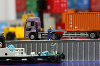 DS150-001 1/150 Container Yard Diorama Sheet Sample layout Image -hakoniwagiken.com-
