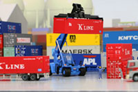 DS150-001 1/150 Container Yard Diorama Sheet Sample layout Image -hakoniwagiken.com-