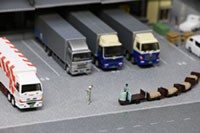 DS150-002 1/150 Truck Terminal Diorama Sheet Sample layout Image -hakoniwagiken.com-
