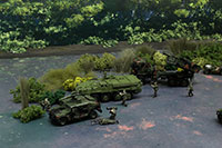 DSF-015 Diorama Sheet [FREE Military Field(A) Set] Layout sample image -hakoniwagiken-