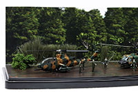 DSm-M001 Diorama Sheet mini [(FREE Scale) Forest Set A] Layput Sample Image -hakoniwagikne-
